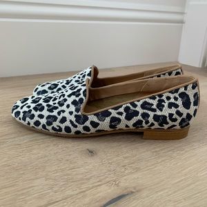 Jon Josef Blue Leopard Print Flats
